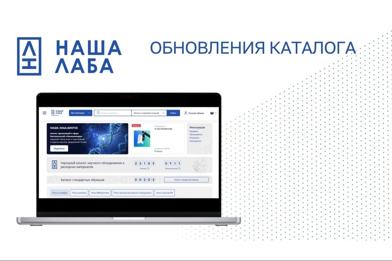 Представляем обновления каталога НАШЕЙ ЛАБЫ