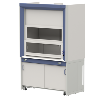 Supply and exhaust cabinet with drainage system for working with fuming acids LAB-PRO SHPVK 150.86.230 PP