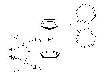 1-Дифенилфосфино-1'-(ди-т-бутилфосфино)ферроцен, 97%