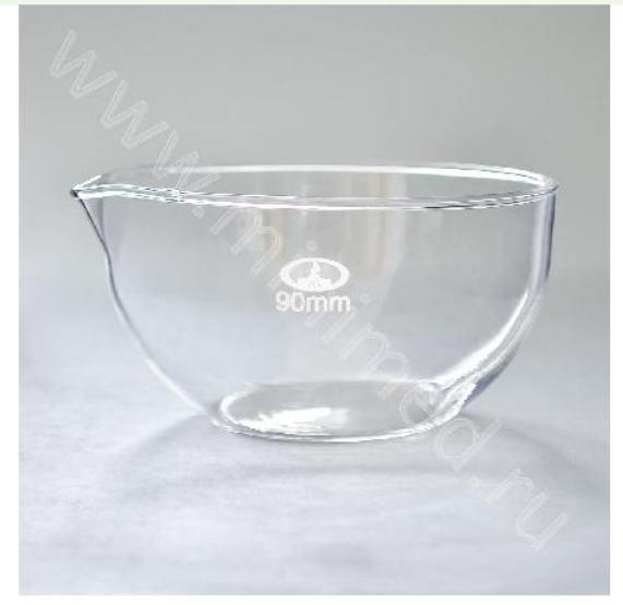 Чаша выпарительная 90 мм,стеклянная,с плоским дном