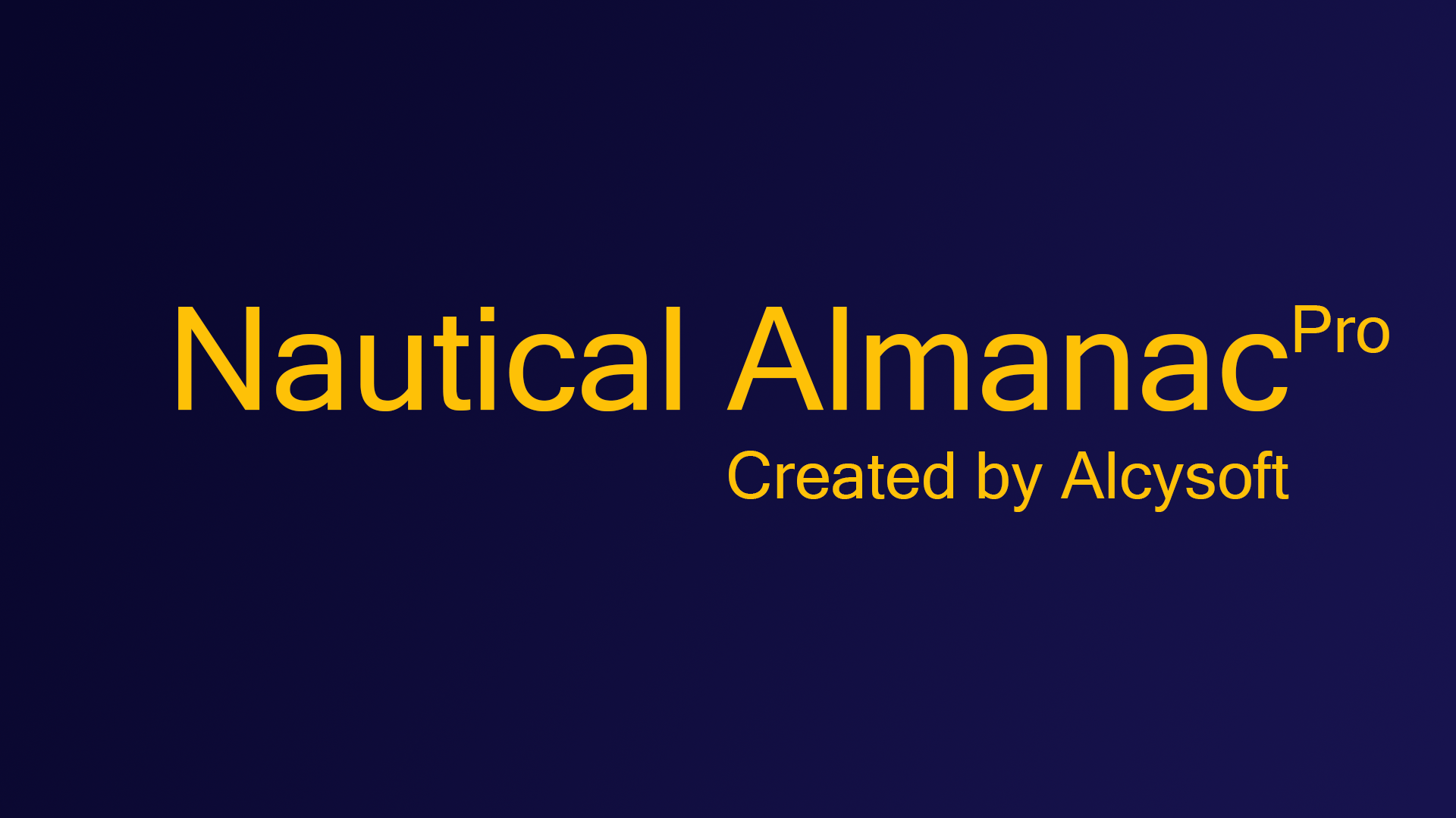 Nautical Almanac Pro