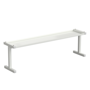 Полка для стола верхняя 1175x250x350 мм, белый металл