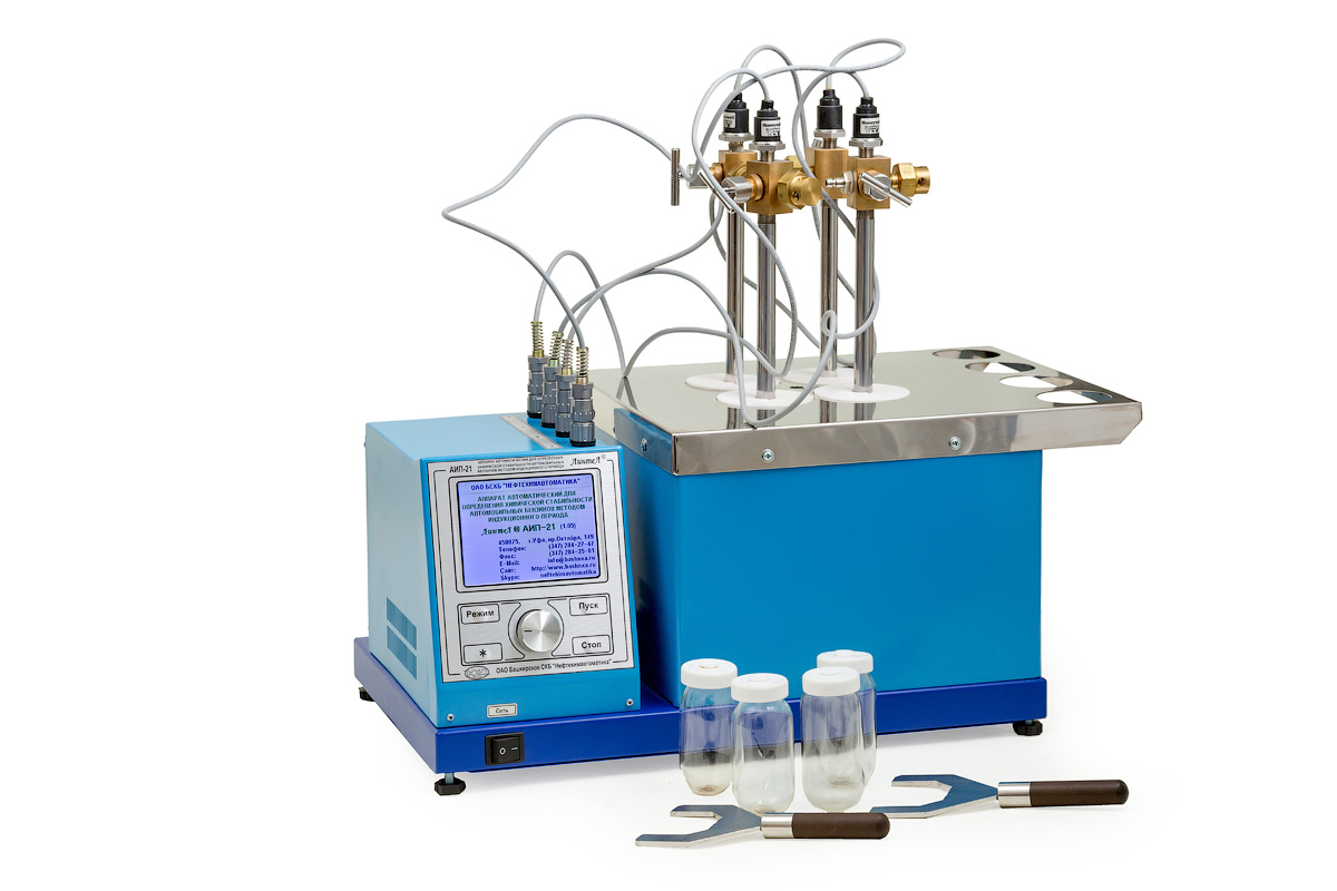 Аппарат автоматический для определения химической стабильности автомобильных бензинов методом индукционного периода ЛинтеЛ АИП-21 (комплектация М) 