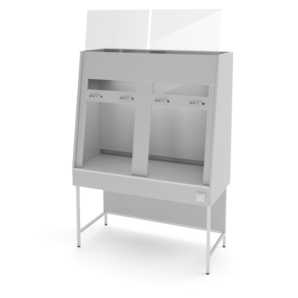NV-1500 SHVD-M Two-frame fume cupboard with a table top made of chipboard