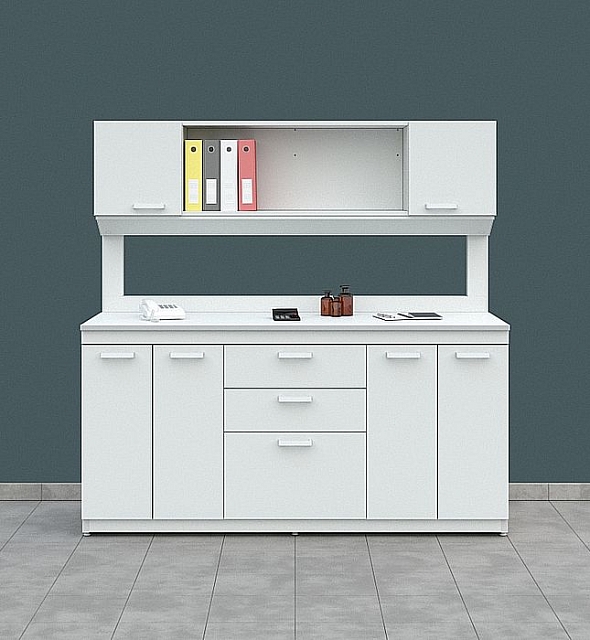 LABORATORY TABLE WITH CABINET-SUPERSTRUCTURE MODELS: LK-900 SN (CHIPBOARD), LK-900 SN (STEEL), LK-1200 SN (CHIPBOARD), LK-1200 SN (STEEL), LK-1500 SN (CHIPBOARD), LK-1500 SN (STEEL), LK-1800 SN (CHIPBOARD), LK-1800 SN (STEEL)