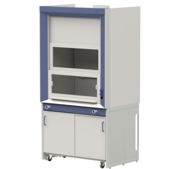 Supply and exhaust cabinet with drainage system for working with fuming acids LAB-PRO SHPVK 120.86.230 PP