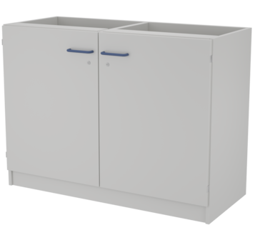 Metal double support cabinet with 2 doors LAB-PRO TOMDD 116.50.86