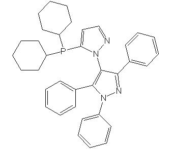 5-(Дициклогексилфосфино)-1-(1,3,5-трифенил-1H-пиразол-4-ил)-1H-пиразол, 98% (Cy-BippyPhos)