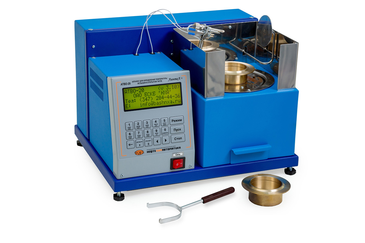 Аппарат автоматический для определения температуры вспышки ЛинтеЛ АТВО-20