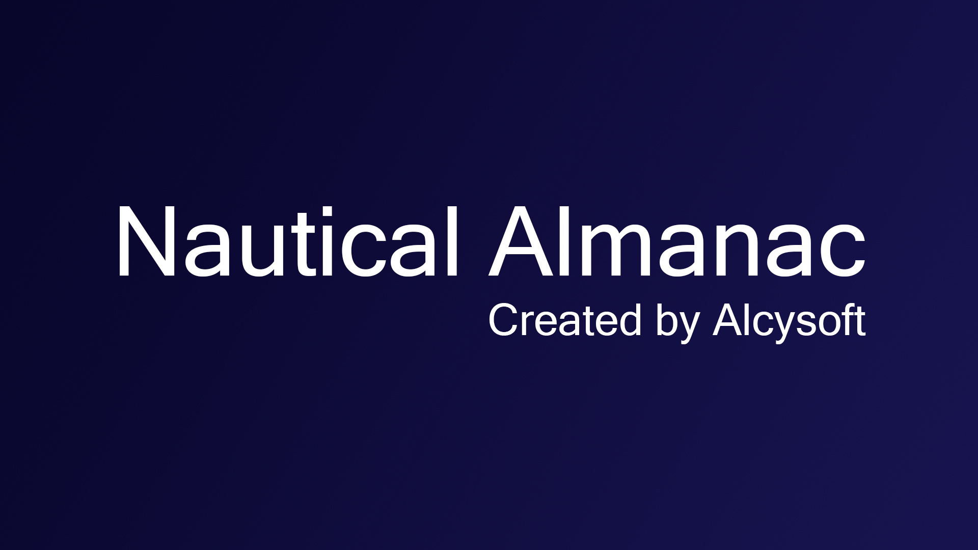 Nautical Almanac