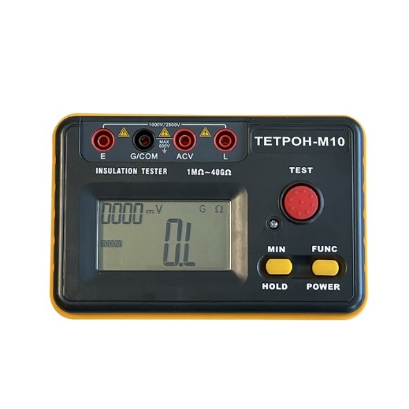 ТЕТРОН-М25 Мегаомметр цифровой 2500 Вольт 40 ГОм