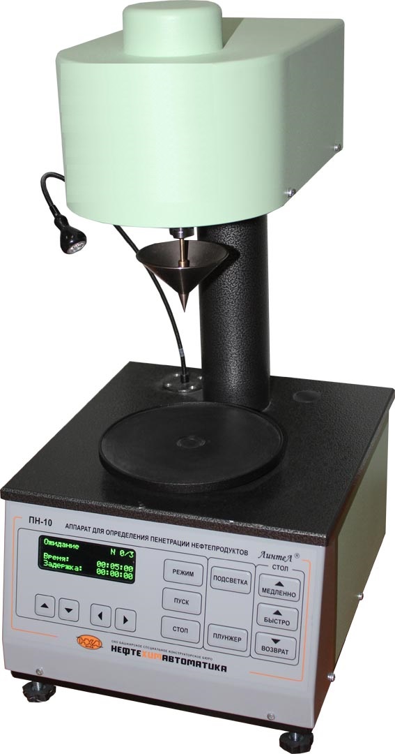 Аппарат для определения пенетрации пластичных смазок микроконусами ЛинтеЛ® ПН–10МК 