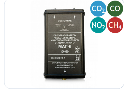 Преобразователь МАГ-6 (NO2, CO2, CH4, CO)
