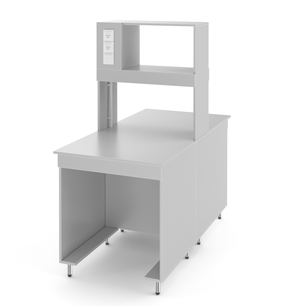 Физический островной лабораторный стол со столешницей из ЛДСП НВ-800 ОЛ