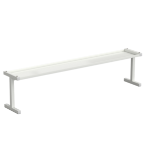 Полка для стола верхняя 1475x250x350 мм, белый металл