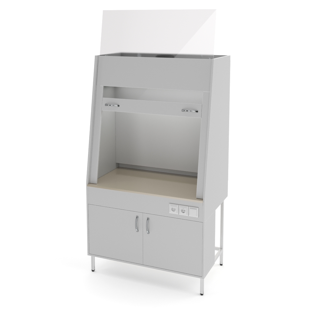 NV-1200 SHV-PB Fume cupboard with table top made of polypropylene