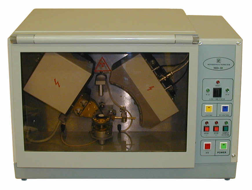 Минидифрактометр  МД-10 по схеме Дебая-Шерера с позиционно-чувствительным детектором