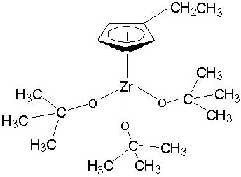 Трис(т-бутокси)этилциклопентадиенилцирконий, 98%