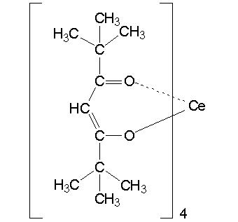 Тетракис(2,2,6,6-тетраметил-3,5-гептандионато)церий (IV), 97+% (99.9% Ce) (REO) (Ce(TMHD)4)