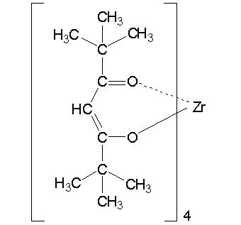 Тетракис(2,2,6,6-тетраметил-3,5-гептандионато)цирконий (IV), 99% (Zr(TMHD)4)