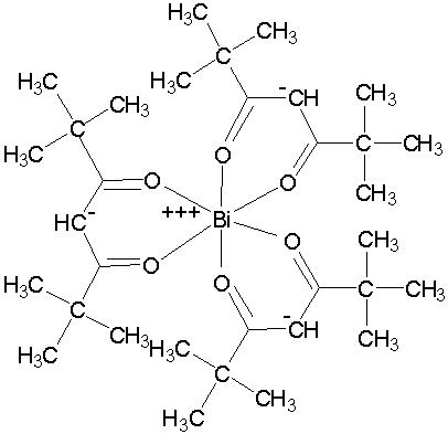 Трис(2,2,6,6-тетраметил-3,5-гептандионато)висмут (III), 98+% (Bi(TMHD)3)