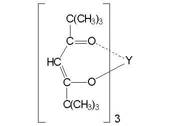 Трис(2,2,6,6-тетраметил-3,5-гептандионато)иттрий (III), 99% (99.9%-Y) (REO) (Y(TMHD)3)