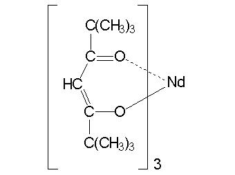 Трис(2,2,6,6-тетраметил-3,5-гептандионато)неодим (III), 99% (99.9%-Nd) (REO) (Nd(TMHD)3)