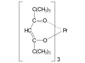 Трис(2,2,6,6-тетраметил-3,5-гептандионато)празеодим (III), 99% (99.9%-Pr) (REO) (Pr(TMHD)3)