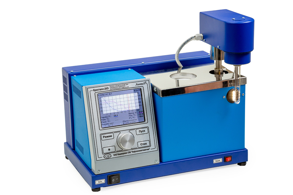 Аппарат автоматический для определения температур кристаллизации и замерзания (экспресс-метод) ЛинтеЛ Кристалл-20Э 