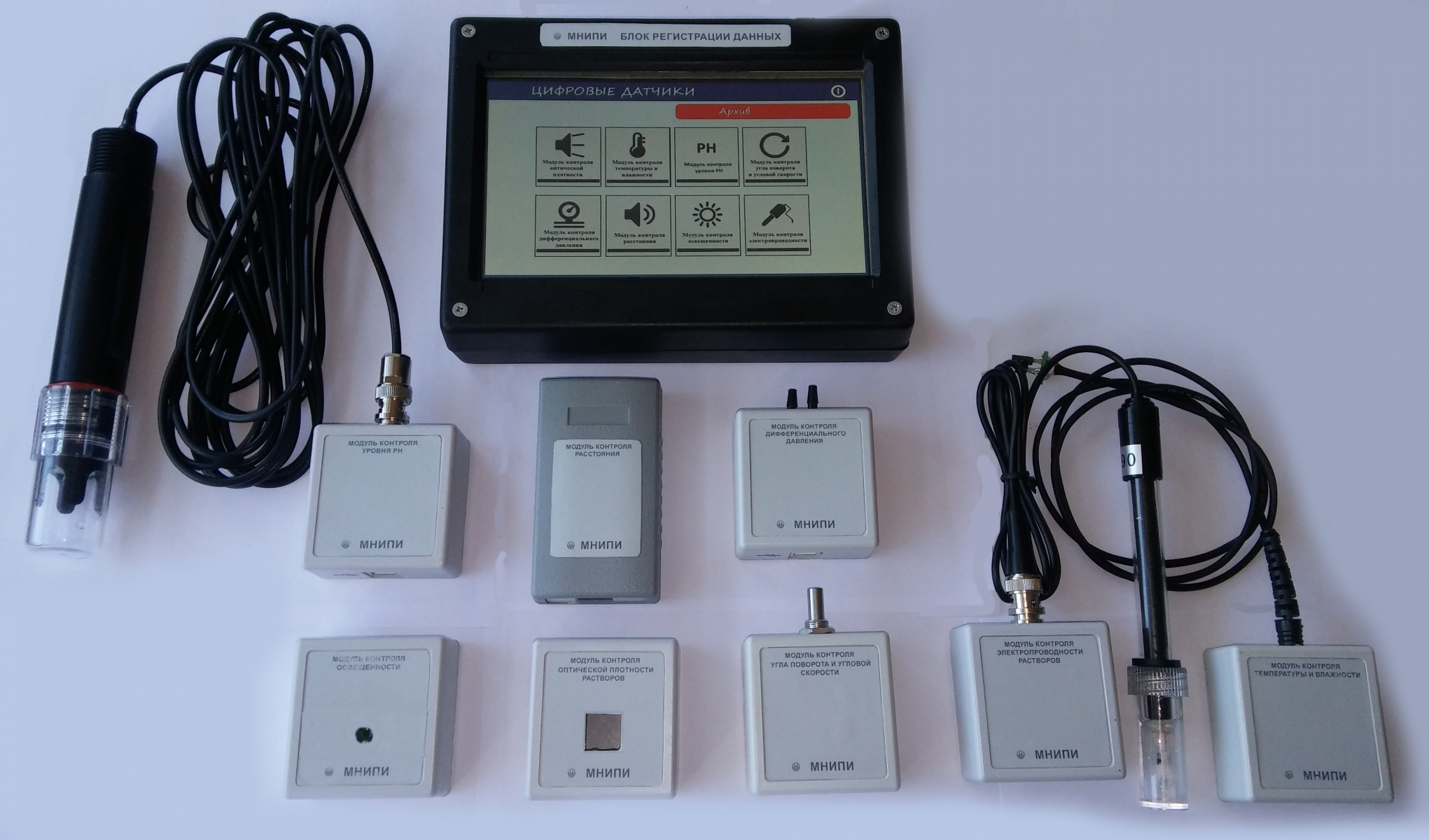 A set of hardware and software tools for monitoring systems of parameters of objects and the environment