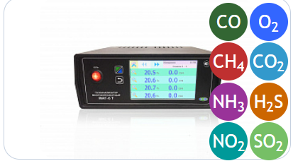 Газоанализатор многокомпонентный МАГ-6 Т-8 (16Р, Ethernet)