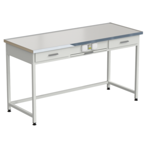Стол приборный с выдвижным столиком, 2-мя ящиками и электрикой 1515x610x850 мм, раб. поверхность - LABGRADE-лайт