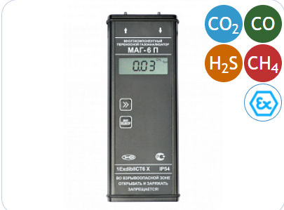 Многокомпонентный газоанализатор МАГ-6 П-К-В (CH4, CO2, CO, H2S)