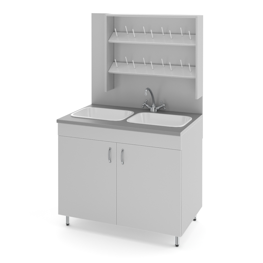 NV-1000 MD wash table with a dryer (1000×600×1650)