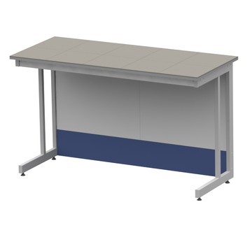 Wall-mounted low table LAB-PRO SPCn 150.80.75 TR-E16/23
