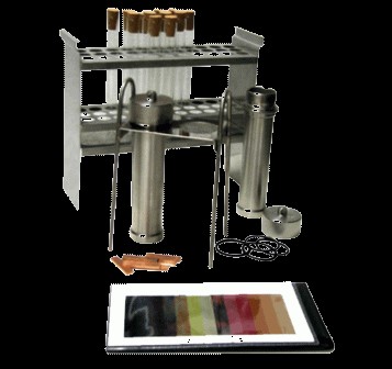 LAB-KMP kit for testing corrosion activity on a copper plate