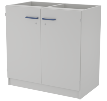Metal double support cabinet with 2 doors LAB-PRO TOMDD 86.50.86