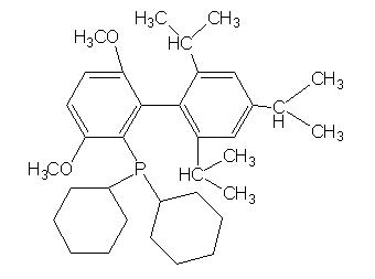 2-Дициклогексилфосфино-2',4',6'-три-и-пропил-3,6-диметокси-1,1'-бифенил, 98% (BrettPhos)