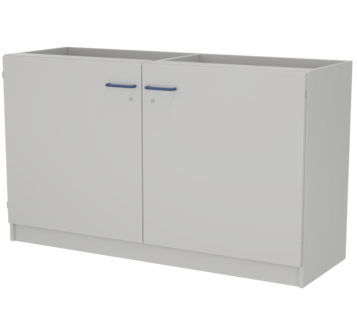 Metal double support cabinet with 2 doors LAB-PRO TOMDD 146.50.86