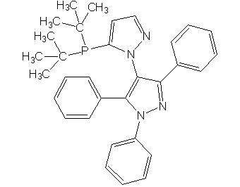 5-(Ди-т-бутилфосфино)-1-(1,3,5-трифенил-1H-пиразол-4-ил)-1H-пиразол, 98% (BippyPhos)