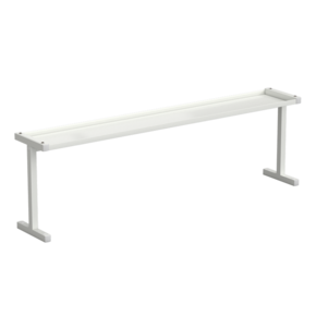 Полка для стола нижняя 1475x250x450 мм, белый металл