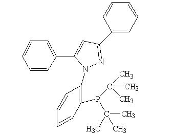 1-(2-Ди-т-бутилфосфинофенил)-3,5-дифенил-1H-пиразол, 98% (TrippyPhos)
